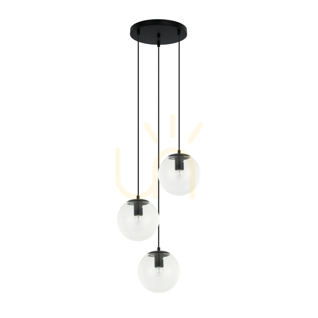 Jelölje be Italux fekete 3 ágú E27 függőlámpa 40 cm PND-58867-3S-BK Italux fekete 3 ágú E27 függőlámpa 40 cm PND-58867-3S-BK