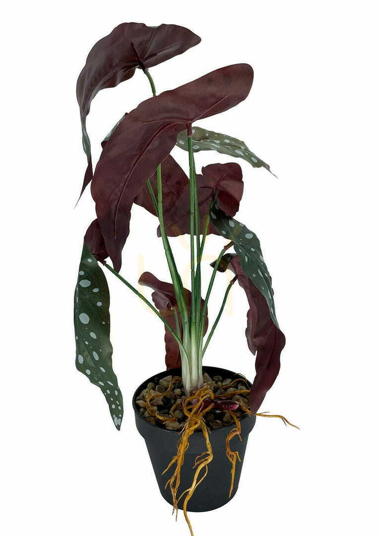 Előnézet Mesterséges Begónia korall növény 45 cm Mesterséges Begónia korall növény 45 cm