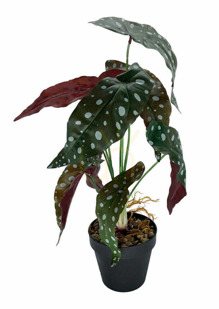 Jelölje be Mesterséges Begónia korall növény 45 cm Mesterséges Begónia korall növény 45 cm