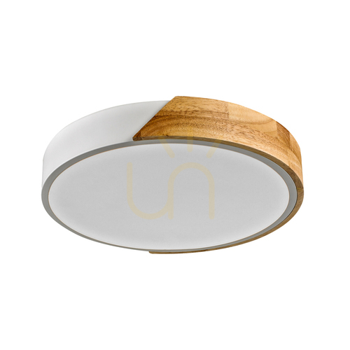 Jelölje be Italux LED felületre szerelhető lámpa fa fehér 32 cm PLF-13186-WH-WO