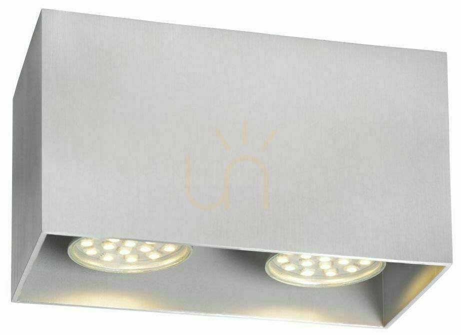Plafonieră LED Lucide BODI 2xGU10 aluminiu argintiu 09101/02/12
