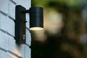 Lucide ARNE-LED IR fekete kültéri fali lámpa mozgásérzékelővel, LED GU10 5 W, IP44, 14866/05/30 small 2