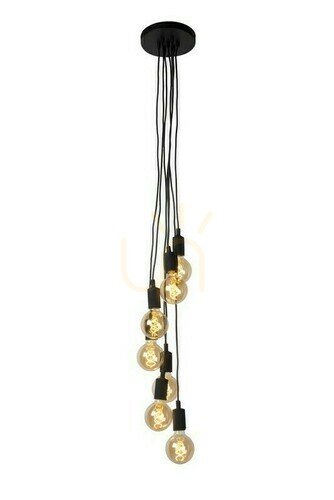 Jelölje be Függőlámpa Lucide FIX Multiple fekete 7xE27 50 cm 08408/07/30