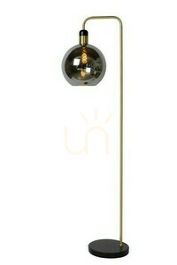 Lucide JULIUS 34738/01/65 állólámpa, füstszínű üveg, márványtalp, 1xE27, 158 cm small 0