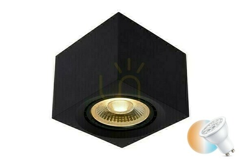 Jelölje be Mennyezeti lámpa Lucide FEDLER fekete LED 12W GU10 09922/12/30