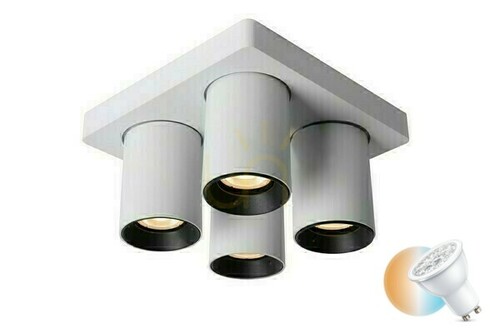 Jelölje be LED mennyezeti lámpa Lucide Nigel fehér 4xGU10 20 cm 09929/20/31