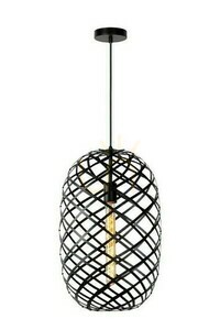 Lucide Wolfram fekete fém függőlámpa 32 cm 21417/32/30 small 0