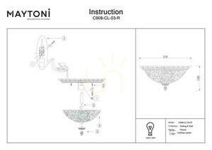 Plafond PASCAL C908-CL-03-R Maytoni small 2