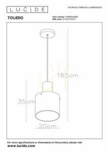 Függőlámpa Lucide Toledo réz üveg alumínium 20 cm LED dimmelhető 74405/01/62 small 9