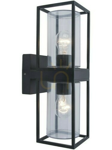 Jelölje be Kültéri fali lámpa Lutec FLAIR 5288804012 fekete alumínium üveg 2x40W