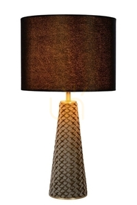 Asztali lámpa Lucide Extravaganza Velvet fekete retro E27 47 cm 10501/81/30 small 0