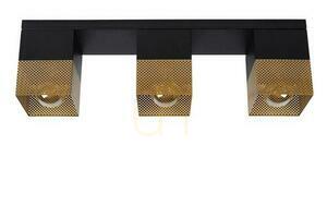 Lucide RENATE fekete-arany LED mennyezeti lámpa 3 égős 54 cm small 1