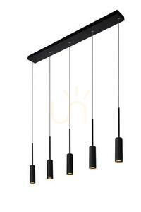 Függőlámpa Lucide TUBULE fekete alumínium 5x7W 2700K LED 101 cm 24401/35/30 small 7