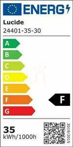 Függőlámpa Lucide TUBULE fekete alumínium 5x7W 2700K LED 101 cm 24401/35/30 small 9