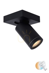 Plafon lámpa Lucide TAYLOR fekete LED IP44 GU10 5W 09930/05/30 small 0