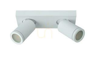 Plafon Lucide Taylor fehér alumínium GU10 IP44 LED 2x5W CCT 24 cm small 1
