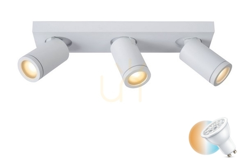 Jelölje be Plafon Lucide TAYLOR fehér alumínium IP44 LED GU10 3x5W 09930/15/31