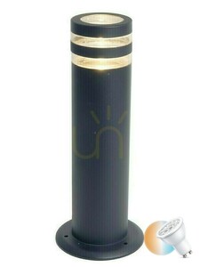 Kültéri fényoszlop Lutec Focus 7204803118 antracit GU10 40 cm small 0