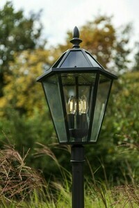 Kültéri postafény Lutec London Solar barna alumínium 31 cm IP44 small 4