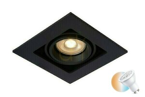 Mennyezeti fűzőlyuk Lucide CHIMNEY fekete GU10 alumínium 09926/01/30 small 0