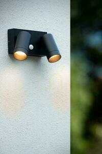 Kültéri LED fali lámpa mozgásérzékelővel fekete Lucide Taylor 09831/02/30 small 3