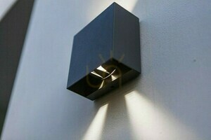 Lutec GEMINI BEAMS kültéri fali lámpa LED 7,5 W sötétszürke 11 × 11 cm 5104005118 small 1