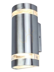 Kültéri fali lámpa Lutec Focus 5604021001 rozsdamentes acél ezüst 2xGU10 small 0