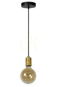 Függőlámpa Lucide JOVA vintage arany-fekete E27 08426/01/02 small 1