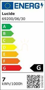 Fali lámpa Lucide AXI fekete LED 6W IP54 fürdőszobai 69200/06/30 small 6