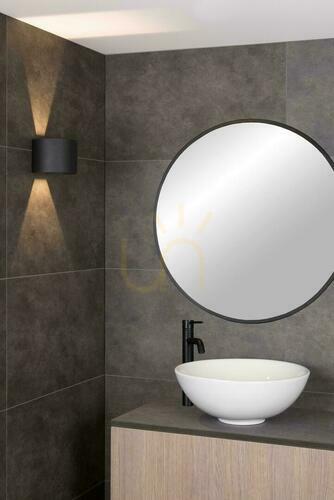 Jelölje be Lucide AXI fekete LED fürdőszobai fali lámpa IP54 2x3,5W 2700K 69201/06/30