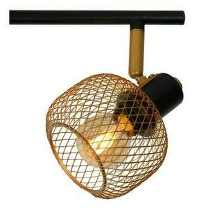 Lucide MAREN 4-izzós vintage arany spotlámpa fekete fém E14 small 4