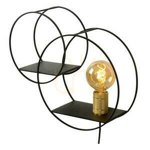 Fali lámpa Lucide CIRCLE fekete arany vintage E27 21225/01/30 small 3