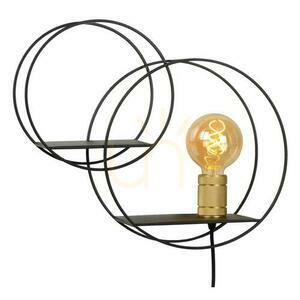 Fali lámpa Lucide CIRCLE fekete arany vintage E27 21225/01/30 small 4