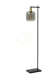 Lucide Joanet állólámpa füstszürke üveg acél 150 cm E27 45794/01/65 small 1
