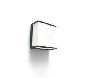 Kültéri fali lámpa Lutec DOBLO 5105003125 LED 24W antracit alumínium 15x15 cm small 0