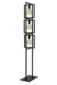 Lucide LUUK fekete vintage fém állólámpa 3xE27 145 cm 00726/03/30 small 0