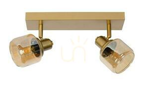 Spotlámpa Lucide BJORN 2xE14 LED arany üveg fém retro 77979/02/02/02 small 1
