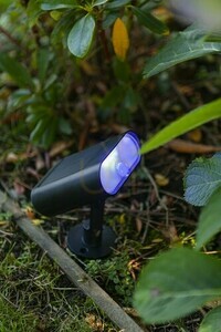 Kültéri napelemes LED fali lámpa Lutec GINBO fekete RGB 7W 6938405330 small 1