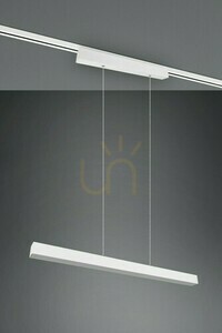 Trio DUOline PAROS 73043131 sínre szerelhető függőlámpa, matt fehér, 29 W LED, 90 cm small 5