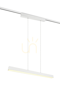 Trio DUOline PAROS 73043131 sínre szerelhető függőlámpa, matt fehér, 29 W LED, 90 cm small 0