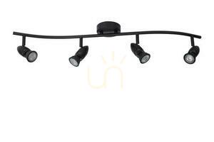 Lucide CARO fekete fém 4x GU10 LED spotlámpa small 1