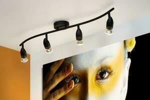 Lucide CARO fekete fém 4x GU10 LED spotlámpa small 2