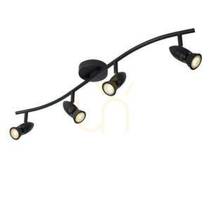 Lucide CARO fekete fém 4x GU10 LED spotlámpa small 5