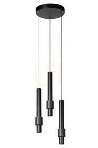Kaszkád függőlámpa Lucide MARGARY 24402/15/30 3xLED 2700K fekete, Ø 28 cm small 1