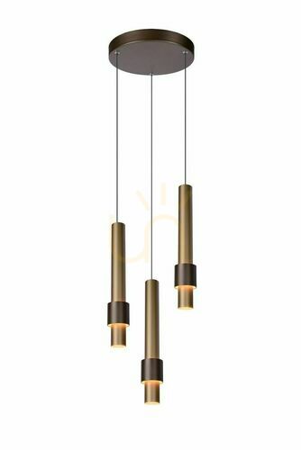 Jelölje be Függőlámpa Lucide MARGARY barna-bronz LED dimmelhető 3 égős 28 cm 24402/15/96