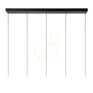 Lucide MARGARY függesztett lámpa 5xLED 4,2W 2700K 2300lm CRI90 fekete 103 cm szabályozható 24402/30/30 small 5