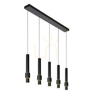 Lucide MARGARY függesztett lámpa 5xLED 4,2W 2700K 2300lm CRI90 fekete 103 cm szabályozható 24402/30/30 small 8