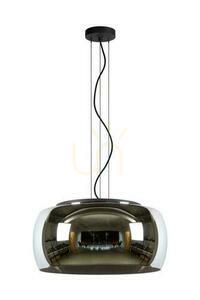 Függőlámpa Lucide OLIVIA 45401/50/65 füstüveg Ø 50 cm, 3xE27, magasság 50-158 cm small 1