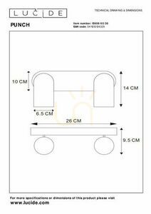 Spotlámpa Lucide PUNCH 2xGU10 fekete fém CCT 35W 13958/02/30 small 6