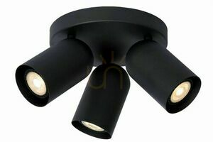 Spotlámpa Lucide PUNCH fekete 3-izzós LED GU10 CCT mennyezeti lámpa 13958/13/30 small 0
